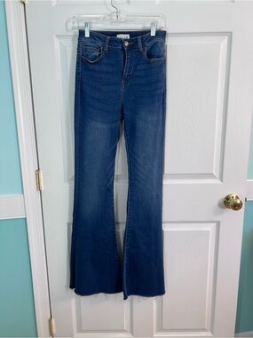 Cello Dark Blue Flare Jeans for Women